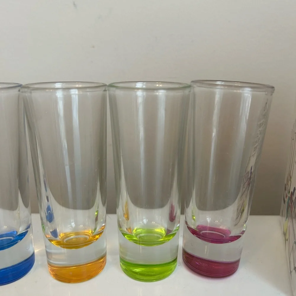 Shot Glasses Pier 1 Imports‎ Colorful Elegant Colorful Barware RETRO